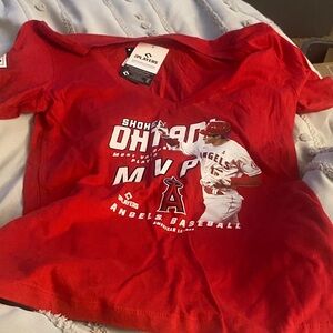 New Era Red Angels Baseball Kids Tee